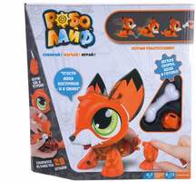 Интерактивная игрушка 1TOY Робо Лайф Лисенок пластик оранжевый (3+)