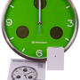 Часы настенные Bresser MyTime io NX Thermo/Hygro, 30 см, зеленые