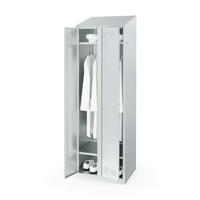 Шкаф для одежды ШО-С-2-600.500-02-Р, 600х500х2000 мм (нерж) / Атеси