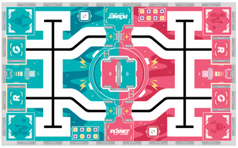 Соревновательная карта и реквизит UBTECH Planet Action Venue kit