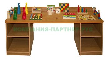 Дидактический стол c набором игрушек, L180 W50 H46