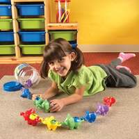 LER6703 Развивающая игрушка «Разноцветные слоны» (серия Snap-N-Learn, 10 элементов)