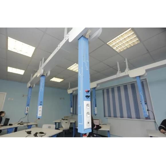 Потолочная система для кабинета физики, 6+1 модулей с пневмосистемой