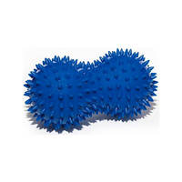Двойной массажный мяч, 15x8 см, Вес: 150 г, Цвет: синий, Материал: пластик