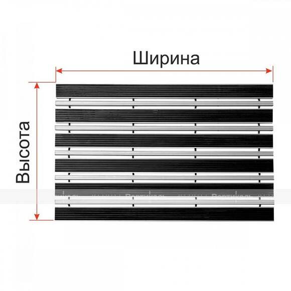 Покрытие грязезащитное «ТифлоПол-Al», черное