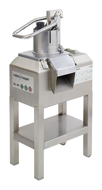 Овощерезка ROBOT COUPE CL60 рычаг, 425x613x1160; 1, 5кВт; 3ф; 375/750об/м; 900кг/ч; без дисков