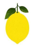 Лимон с листом