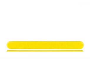Полоса тактильная без штифта, самокл. рифление - насечки, 290x30x5, H5 мм, ПВХ, желтый (направление