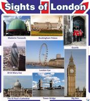 Стенд "Sights of london", 0,8x0,9 м, без карманов