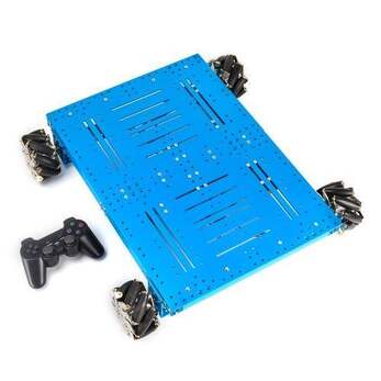 Платформа на всенаправленных колёсах Mecanum Wheel Robot Kit with Orion and Handle / Makeblock