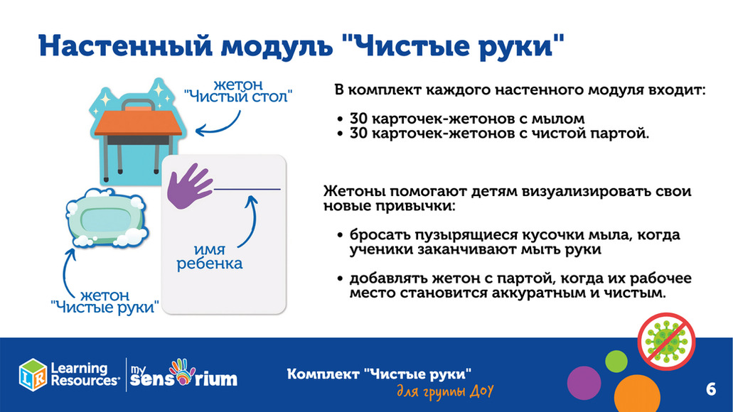 КОМПЛ.008 Комплект "Анти-Covid-19. Чистые руки" (для группы)