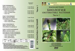 DVD-диск, Систематика растений:Часть 1. Мхи, плауны, хвощи, папоротники  (15 сюжетов, 25 мин)