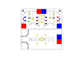 Набор: соревновательное поле с элементами MakeX 2019 City Guardian Arena / Makeblock