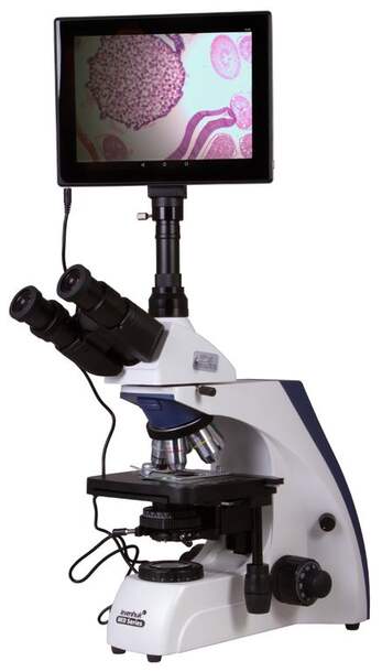 Микроскоп цифровой Levenhuk MED D30T LCD, тринокулярный