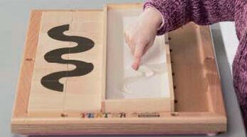 Набор психолога "Пертра". Дополнительный  комплект с песком и пластинами для развития графомоторики