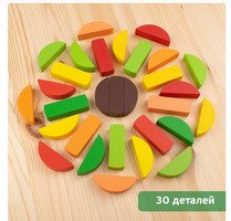 Логический игровой набор  "Башня"" Фрукты" ( 30 дет.)