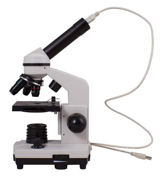 Микроскоп Levenhuk Rainbow D2L, 0,3 Мпикс, Moonstone\Лунный камень, 40–400 крат