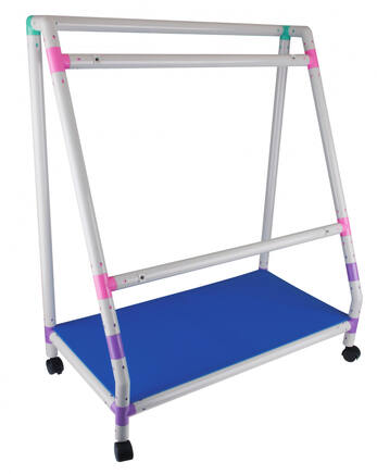PANEL STAND C  (WITH ONE MDF SHELF )/ Подставка для детской развивающей доски, с одной пластиковой п