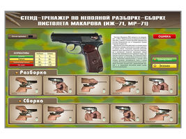 Стенд-тренажер по сборке-разборке пистолета Макарова