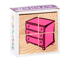 Кубики "Мебель" 4 шт.