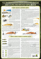 Стенд "Основные правила стрельбы из стрелкового оружия" (0,7х1 м, Эконом)