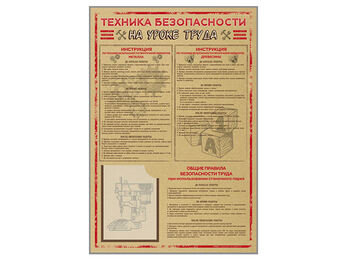 Стенд-уголок «Техника безопасности на уроках труда»