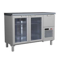 Холодильный стол T57 M2-1-G 9006-1 корпус серый, без борта (BAR-250C), 1260*570*870 мм, +1…+12 °C / 