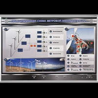 Интерактивный светодинамический стенд "Принципиальная схема ветровой электростанции"