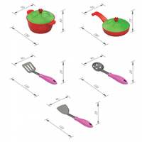 Набор посуды "Кухонный сервиз "Волшебная Хозяюшка" (7 предметов в пакете)