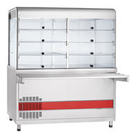 Прилавок-витрина холодильный ПВВ(Н)-70КМ-С-01-ОК с охлаждаемой камерой (саладэт закрыт.,1500 мм)  / 