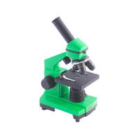 Микроскоп школьный Эврика 40х-400х в кейсе (лайм) 
