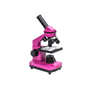 Микроскоп школьный Эврика 40х-400х в кейсе (фуксия) 