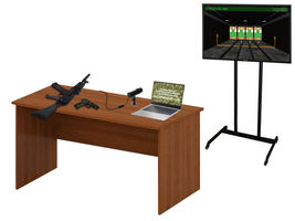 Интерактивный беспроводной лазерный стрелковый тренажер "Штурмовик-2/М" (мишень-монитор, массогабари