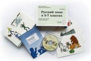 Альбом раздаточ. изобраз. материала Русский язык в 5-7 классах. Грамматика (СD-диск+80 карточек)