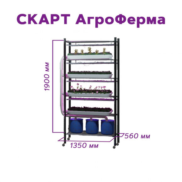 Установка гидропонная Агро-ферма СКАРТ базовый набор